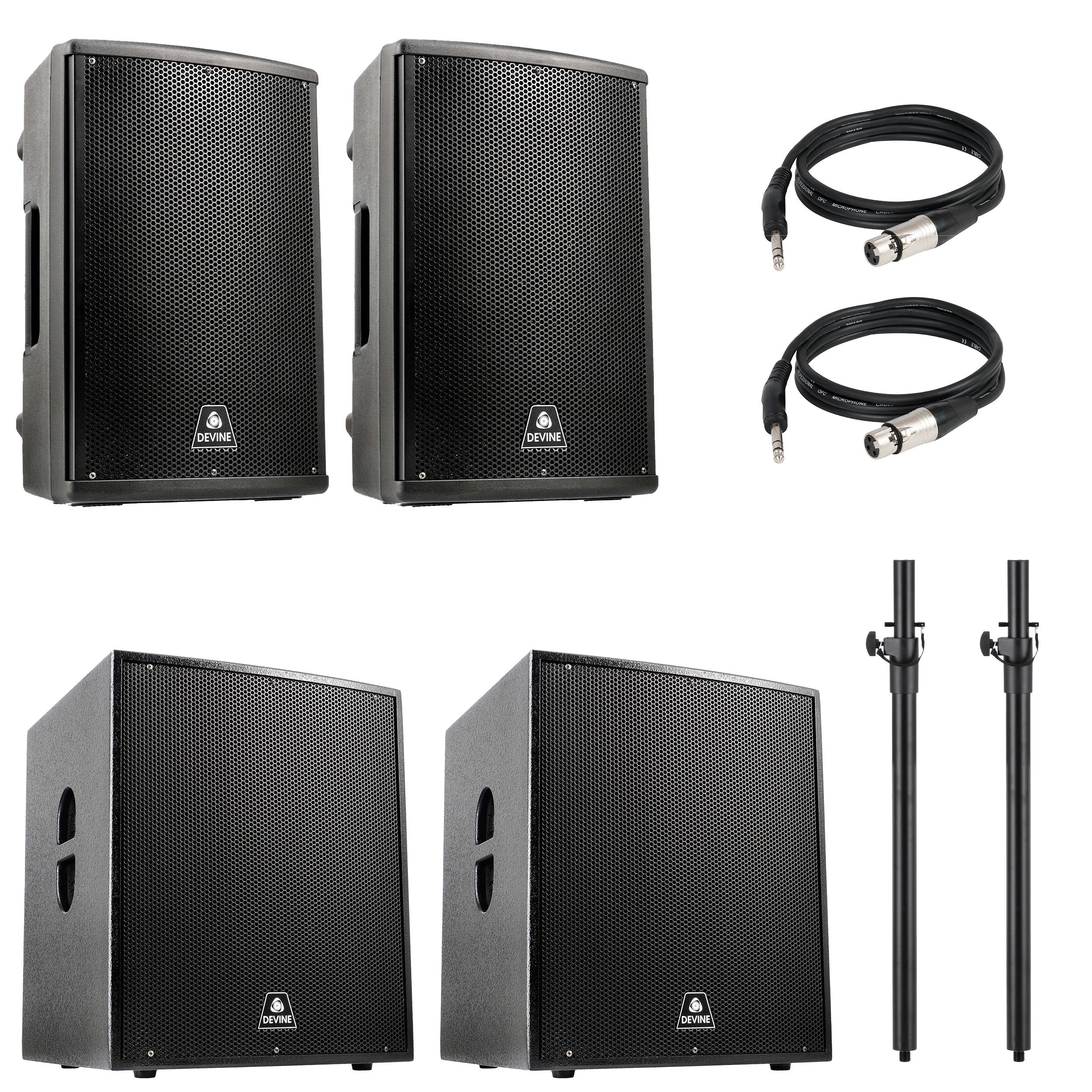 Devine Axeo 2.2 speakerset 12A + 15SA
