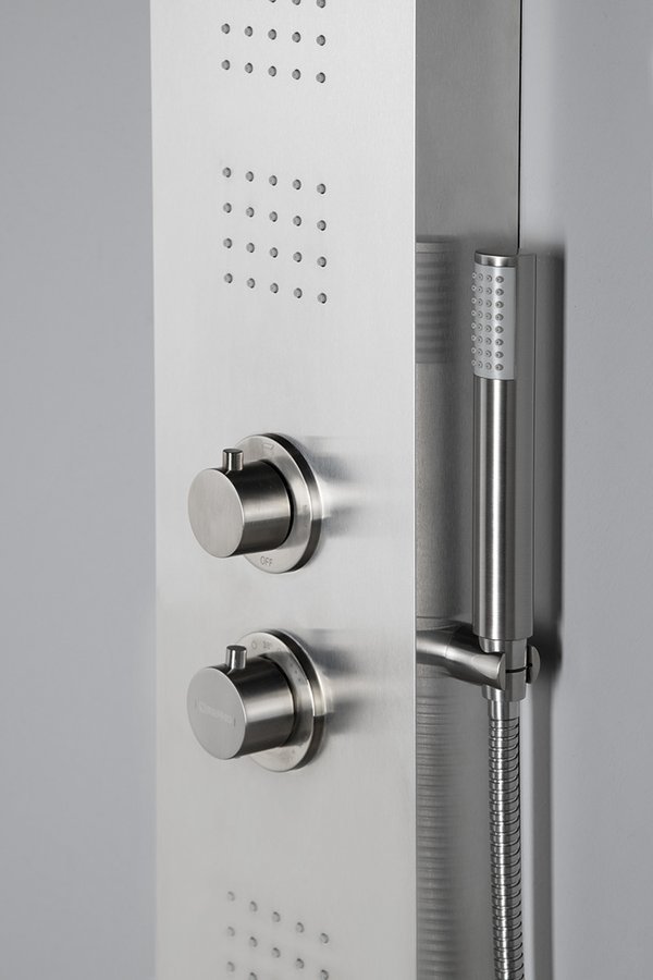 Sapho Prestige douchepaneel 140x20cm RVS