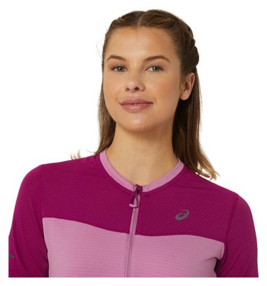 Maillot manches courtes Femme Asics Fujitrail Run Rose
