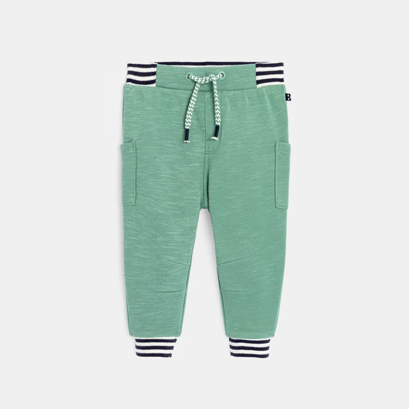 Pantalon molleton jogging vert bébé garçon Vert