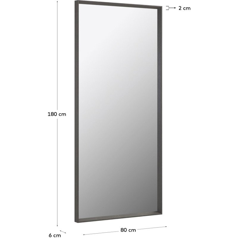 Miroir Nerina 80 x 180 cm finition foncée