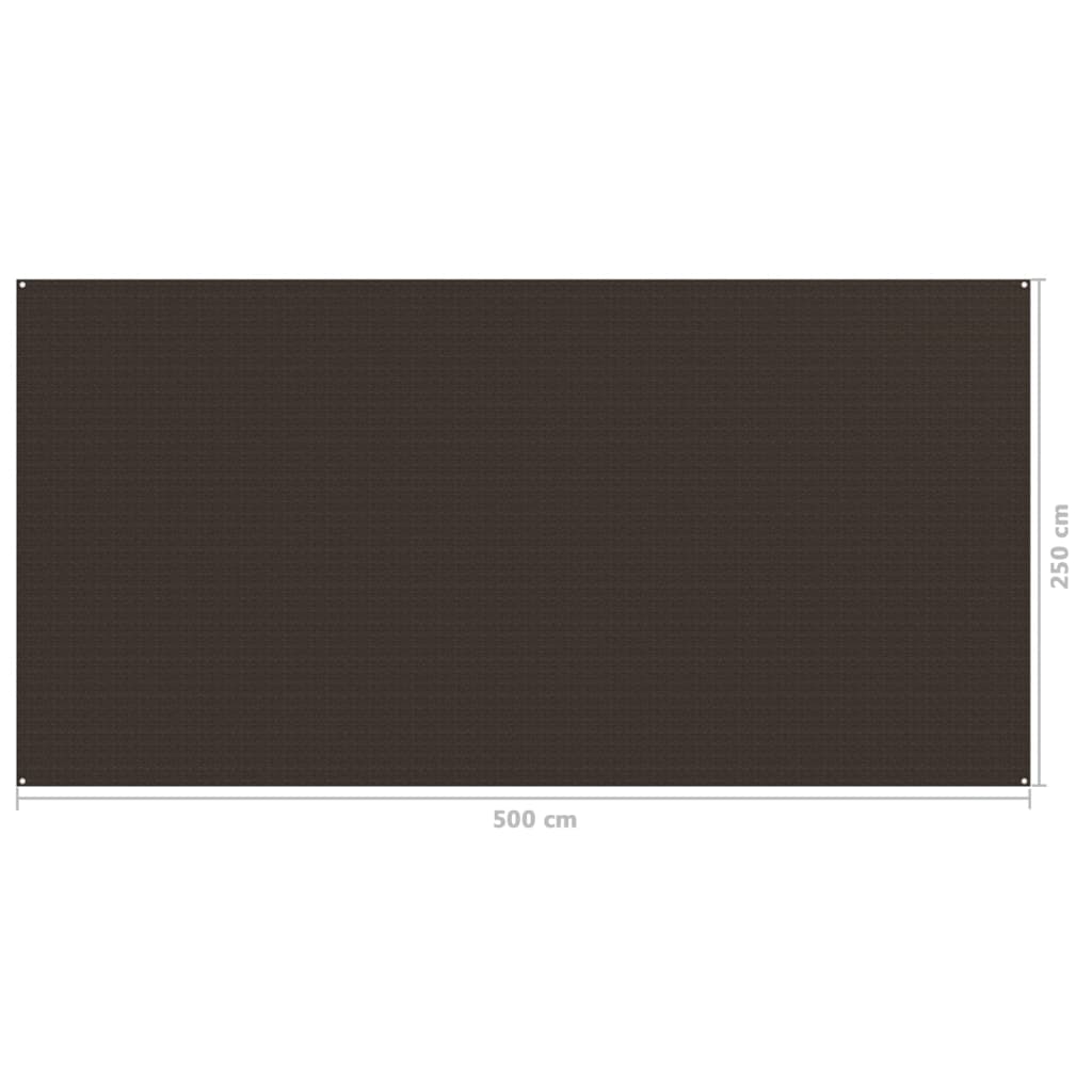 Tapete para barraca de camping Vidaxl 250 x 500 cm