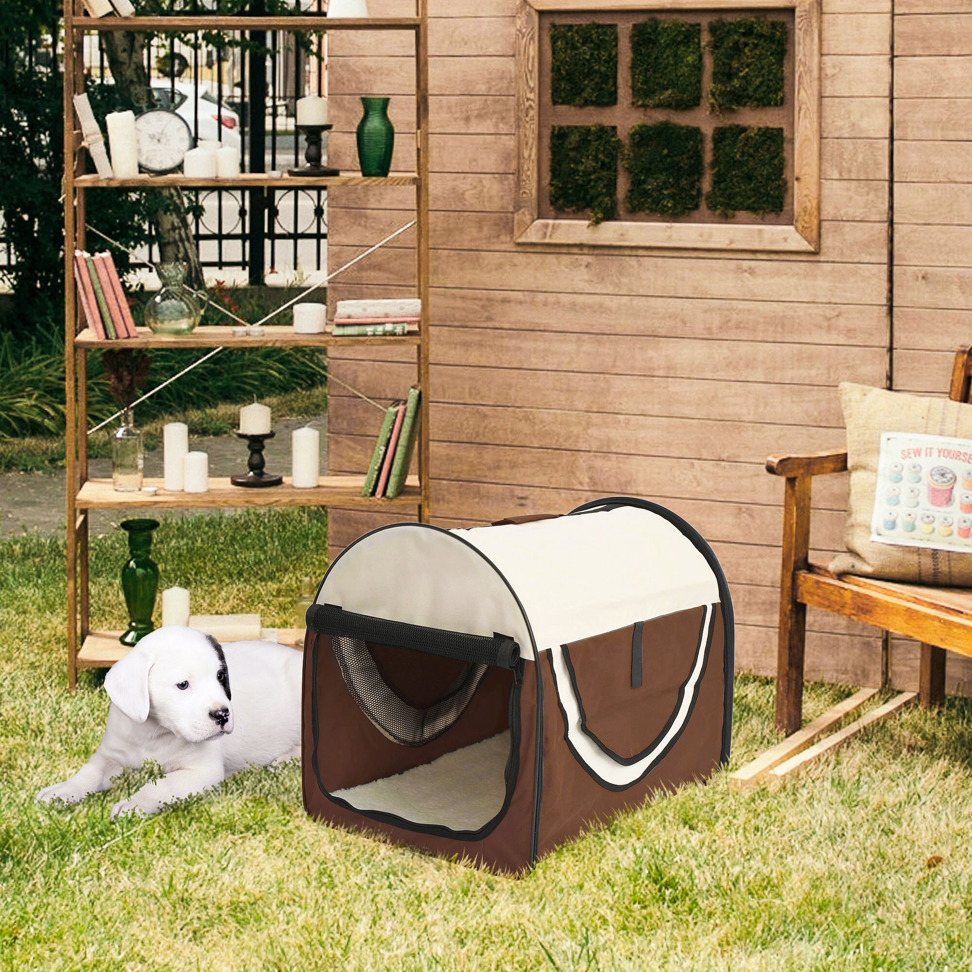PawHut Hundetransportbox in Größe S S: 46 x 36 x 41 cm (LxBxH)