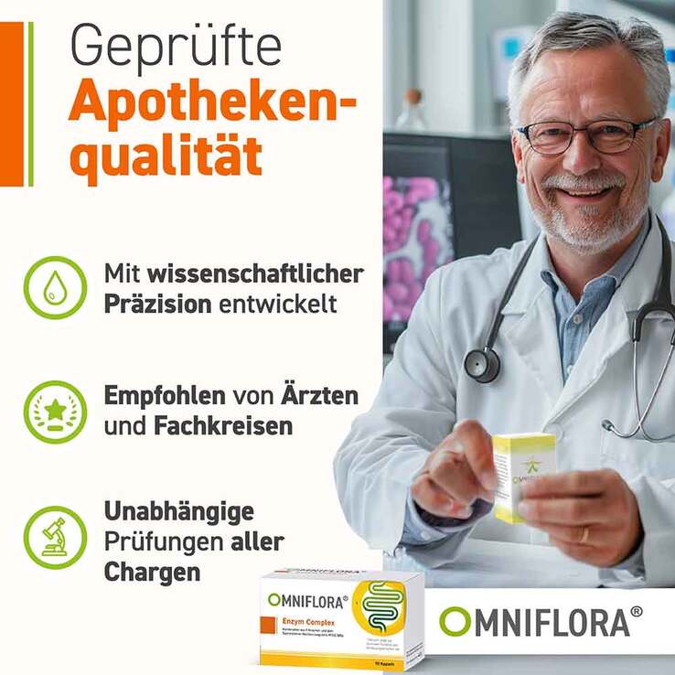 Omniflora Enzym Complex mit Bacillus coagulans Kapseln , 90 St