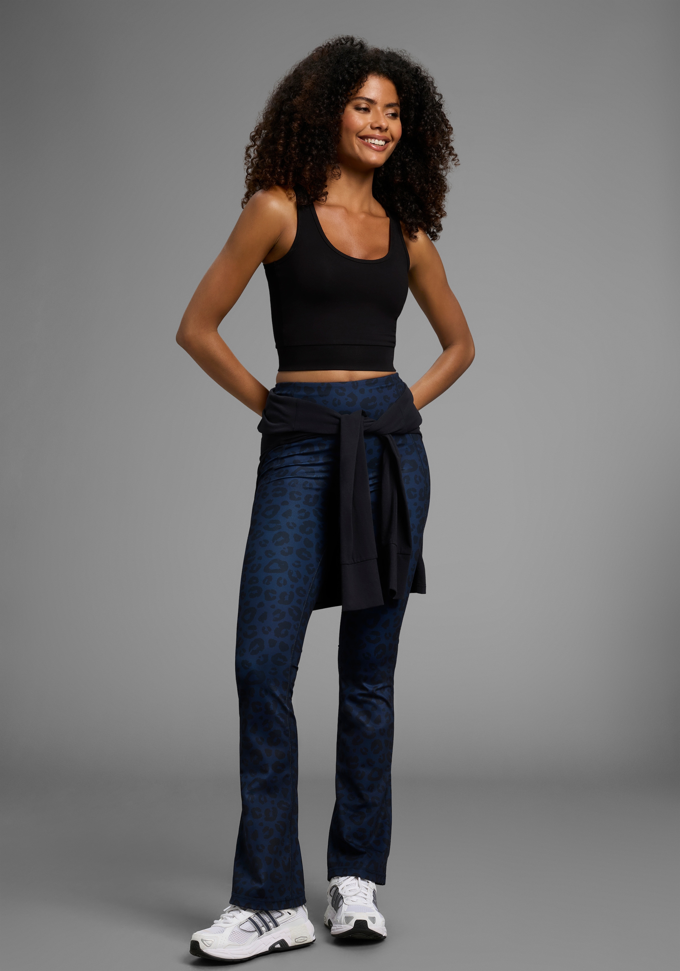 FAYN SPORTS Leggings  Reflektor Logo-Print