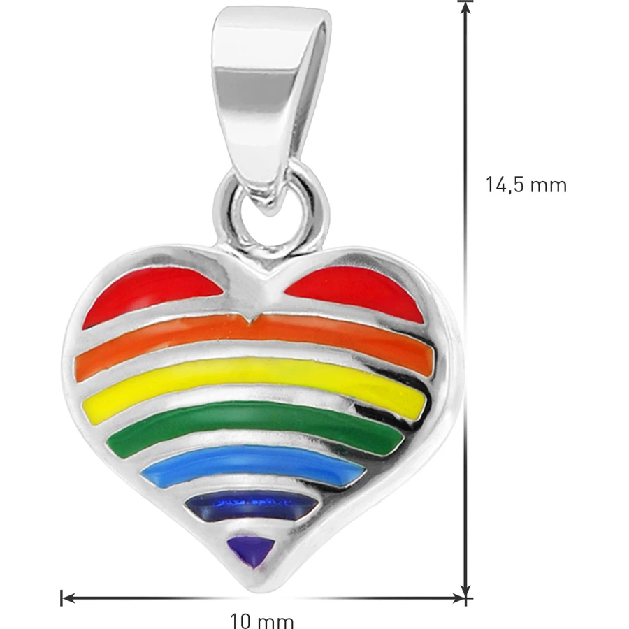 trendor Mädchen-Halskette mit Herz-Anhänger 925 Silber silver