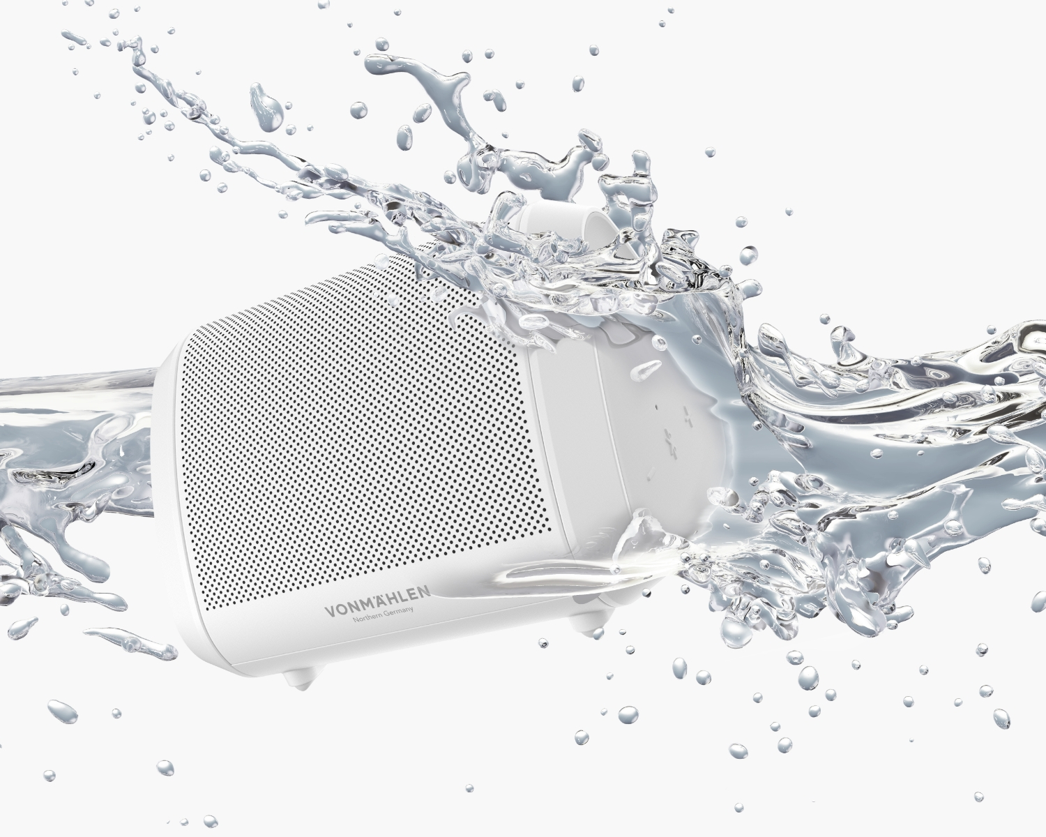 Air Beats Mini Smart Bluetooth Lautsprecher Wireless Speaker IPX6 (ABM00002) - Weiss