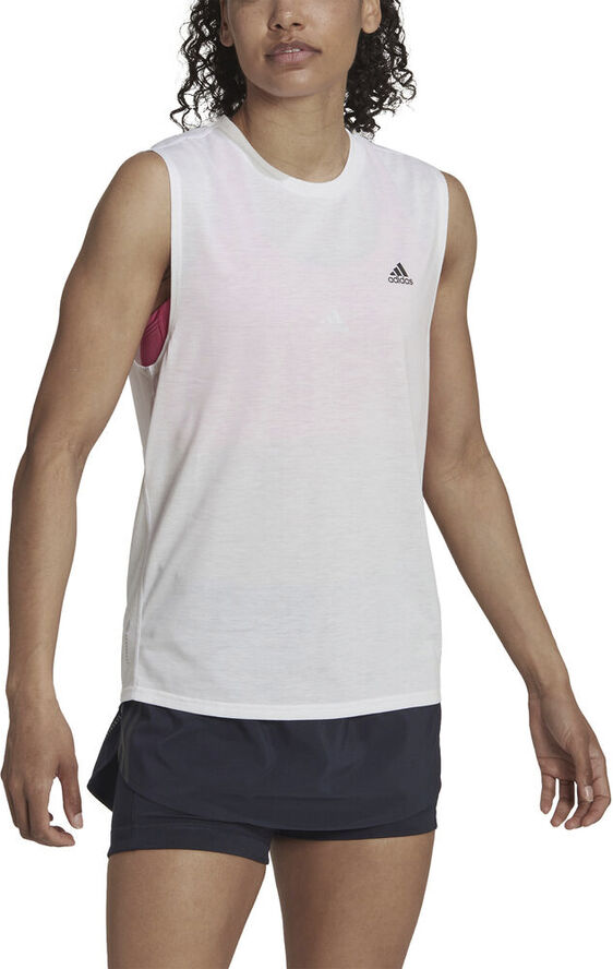 adidas Run Icons Løb Muscle tanktop Hvid