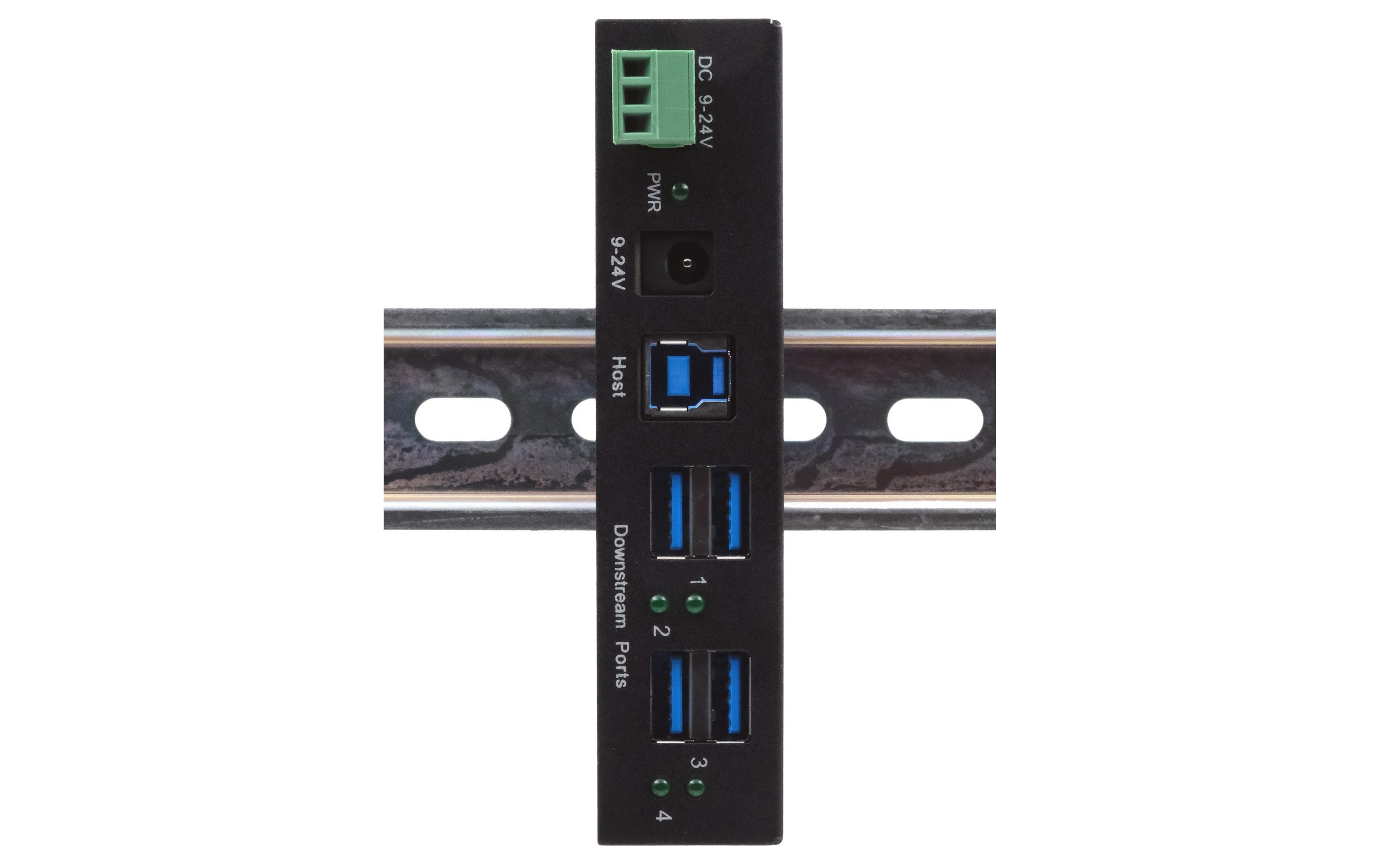USB-Hub EX-11244HMS4-Port USB 3.0 HUB für Wand- und DIN-Rail Montage