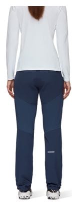Pantalon Softshell Femme Mammut Courmayeur Bleu