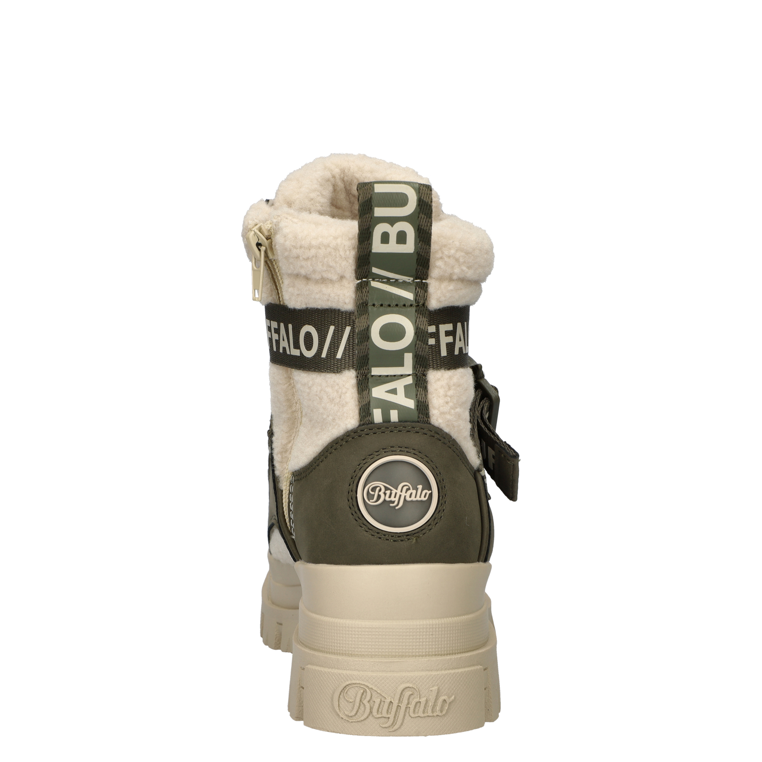 Aspha Combat Mid Warm dames veterboot Buffalo Groen