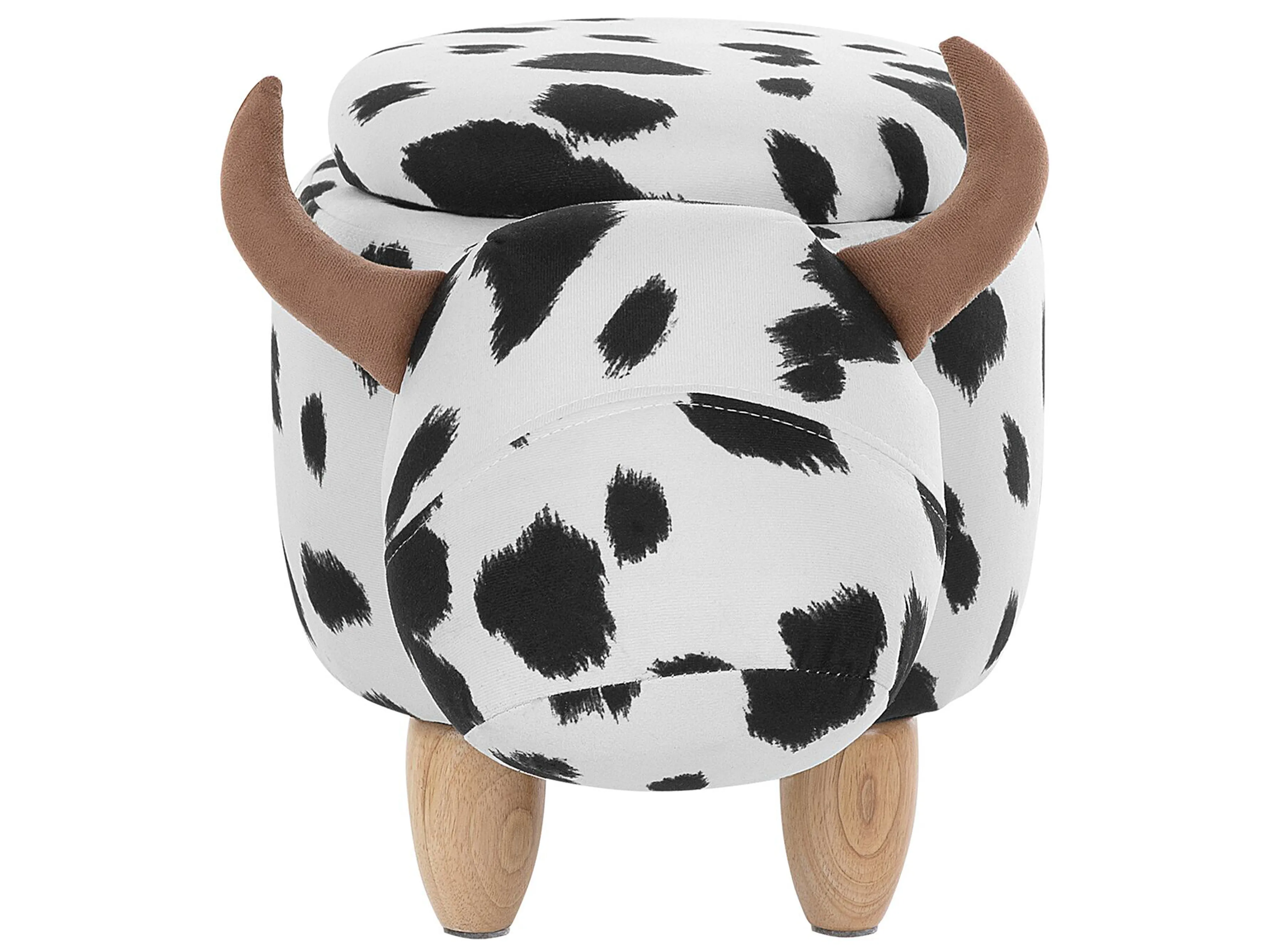 Dierenpoef met opbergruimte COW Stof Wit Koe