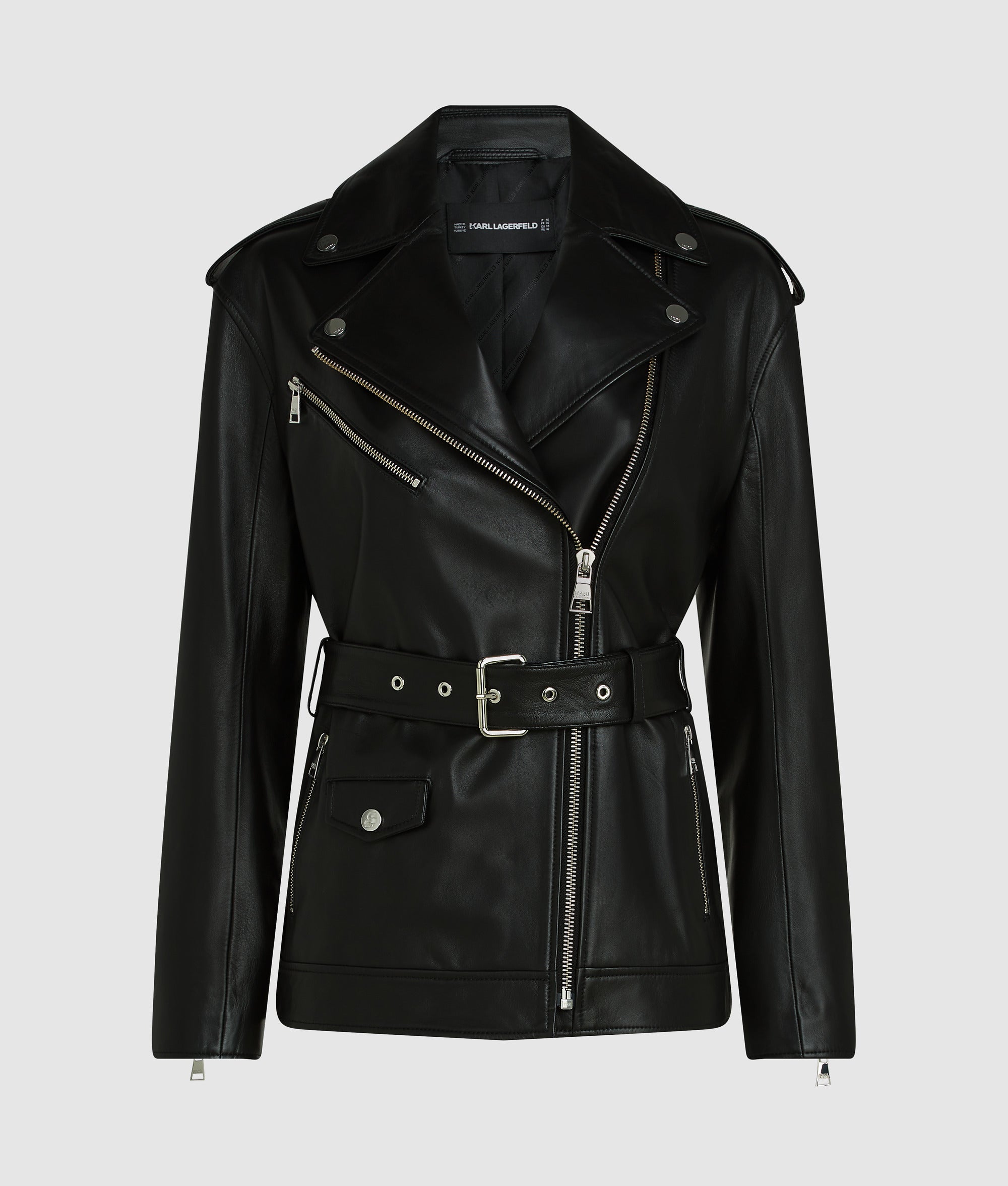 Oversized leren jack