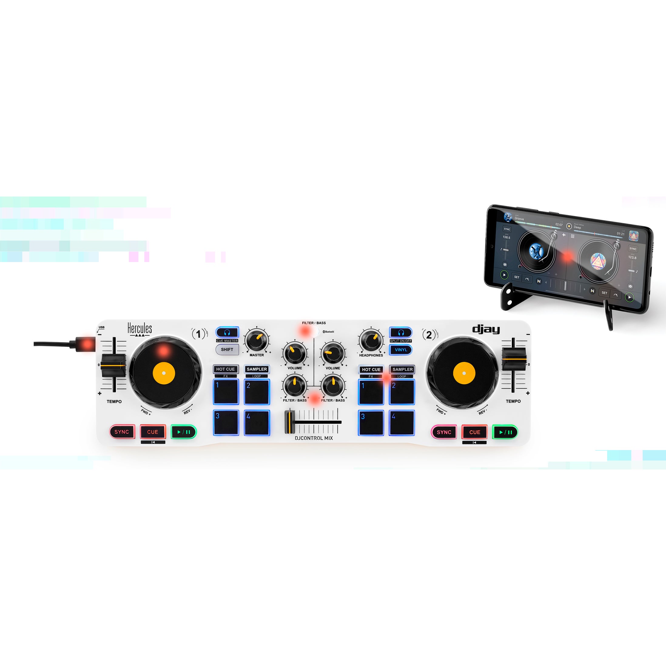 Hercules DJControl Mix Bluetooth draadloze controller voor smartphones
