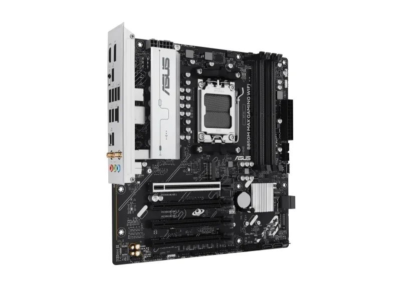 ASUS B850M MAX GAMING WIFI Bundkort - AMD B850 - AMD AM5 socket - DDR5 RAM - Micro-ATX