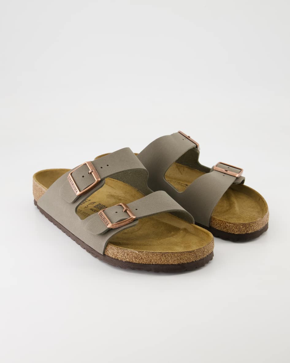 Birkenstock Arizona Pantoletten in Grau