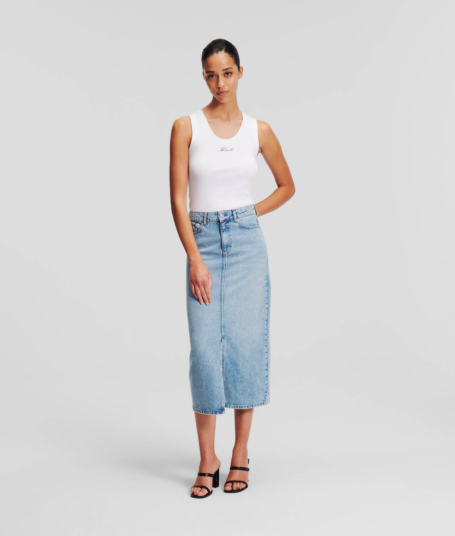 JUPE MAXI EN JEAN