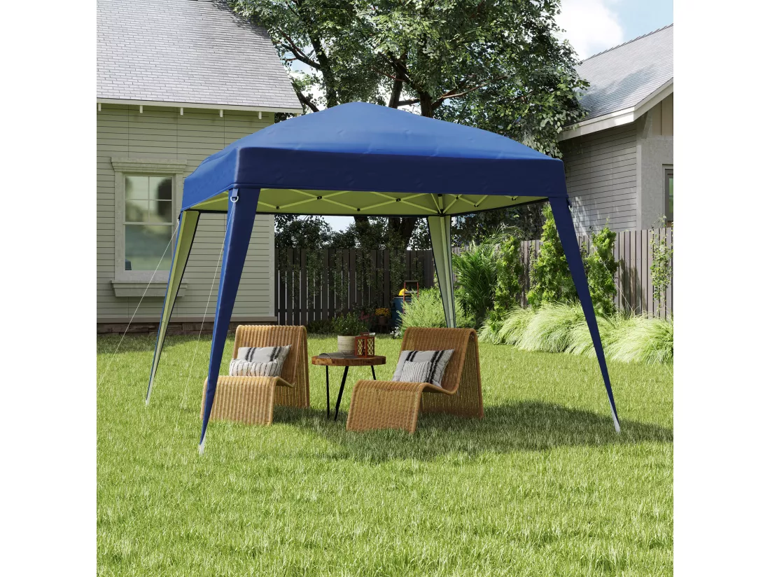 Toile de rechange pour barnum tonnelle 3 x 3 m(bas)/2,4 x 2,4 m(haut) protection solaire UPF50+ bleu