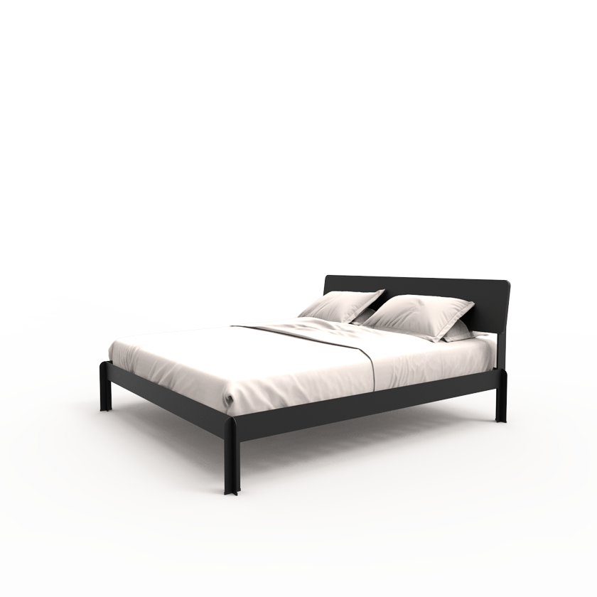 Stalen bedframe °03 | Zwart 180 x 210 cm