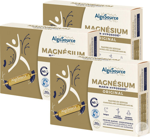 Algosource Magnésium Marin Hyposodé Original Ampoules 60x10ml Promo Pack