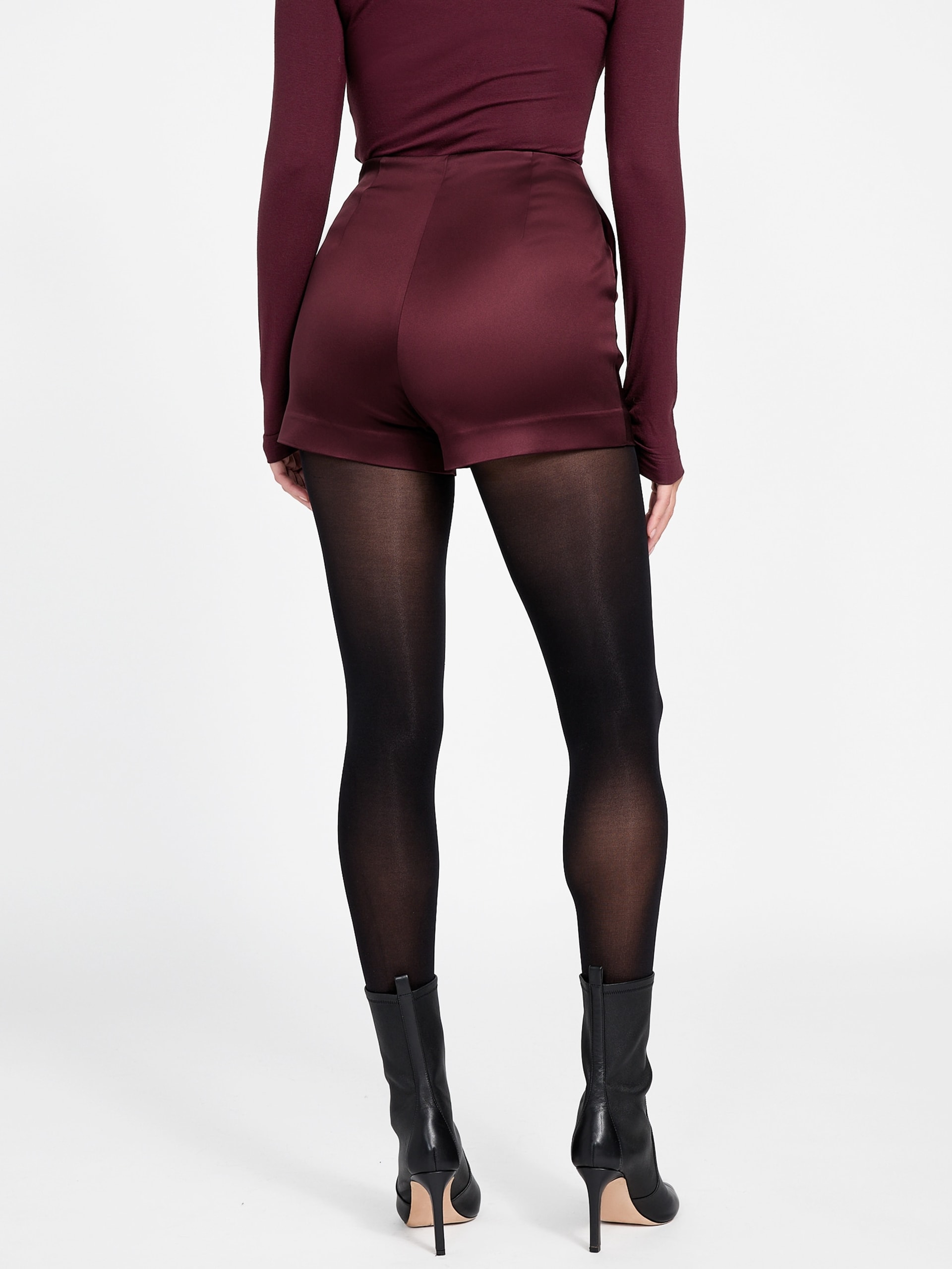 Shorts de cetim Danielle