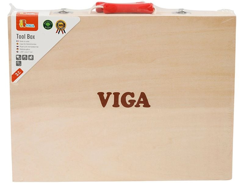 Viga Handwerker Holzwerkzeug 12 Teile Holz-Set für kleine Baumeister