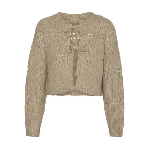 Vero Moda Adelina Short Cardigan, Silver Mink, XL