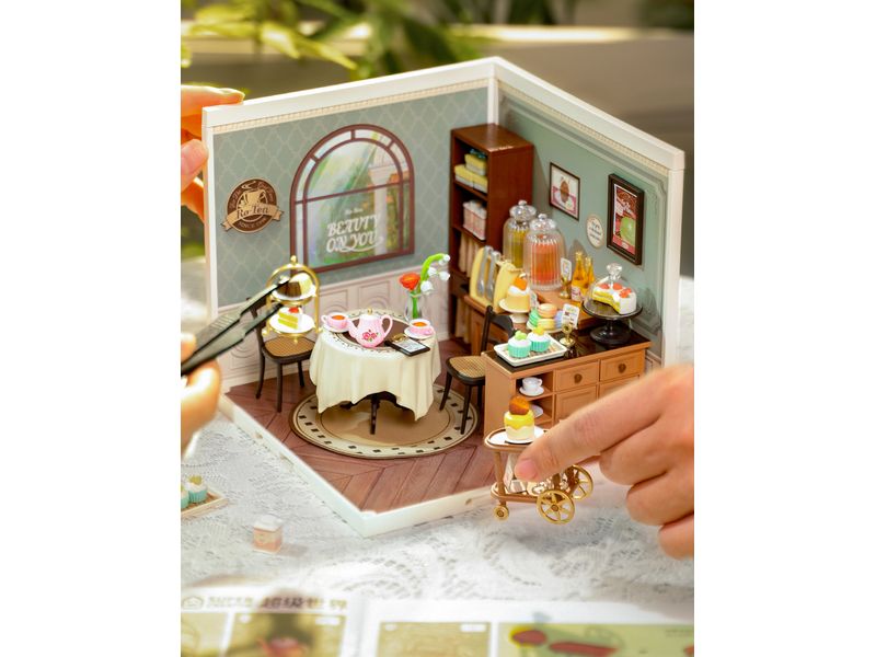 RoboTime Bausatz Sweet Sips Tea 3D-Puzzle aus lasergeschnittenen Holzteilen
