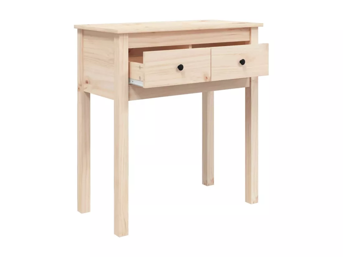 Table console 70x35x75 cm Bois massif de pin