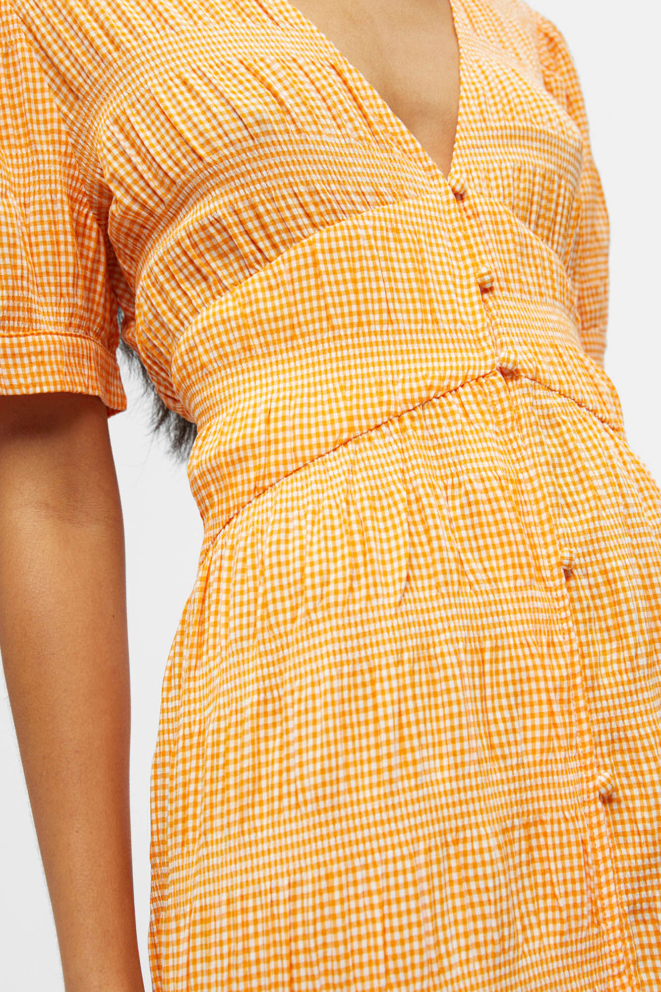 Vestido com botões na frente - Branco