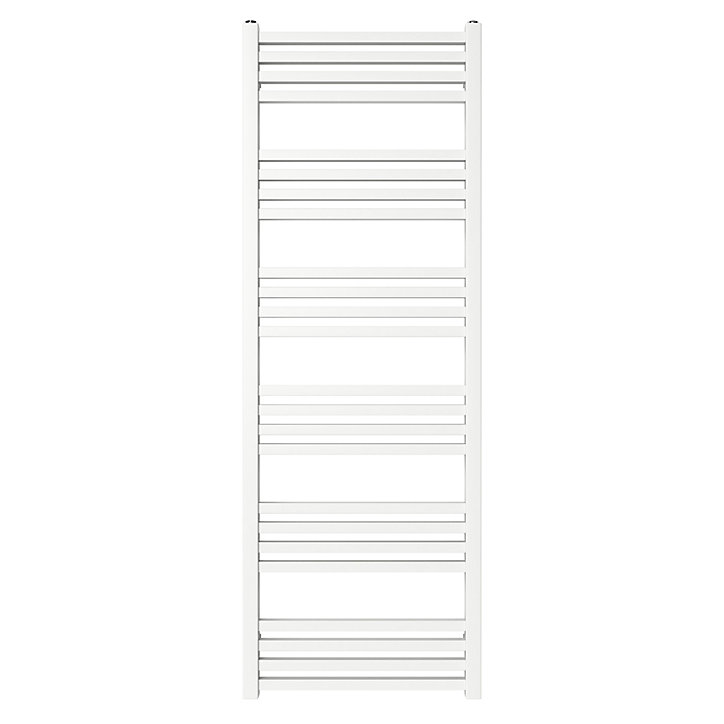 Sèche-serviettes eau chaude GoodHome Duala blanc 24 barres - 518 W