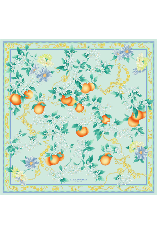 CARRE 90X90 EN TWILL DE SOIE