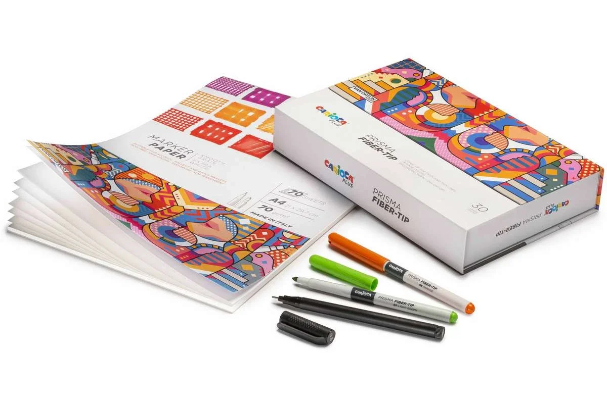 Carioca Plus - Marker blok 70g, A4, 70 sider