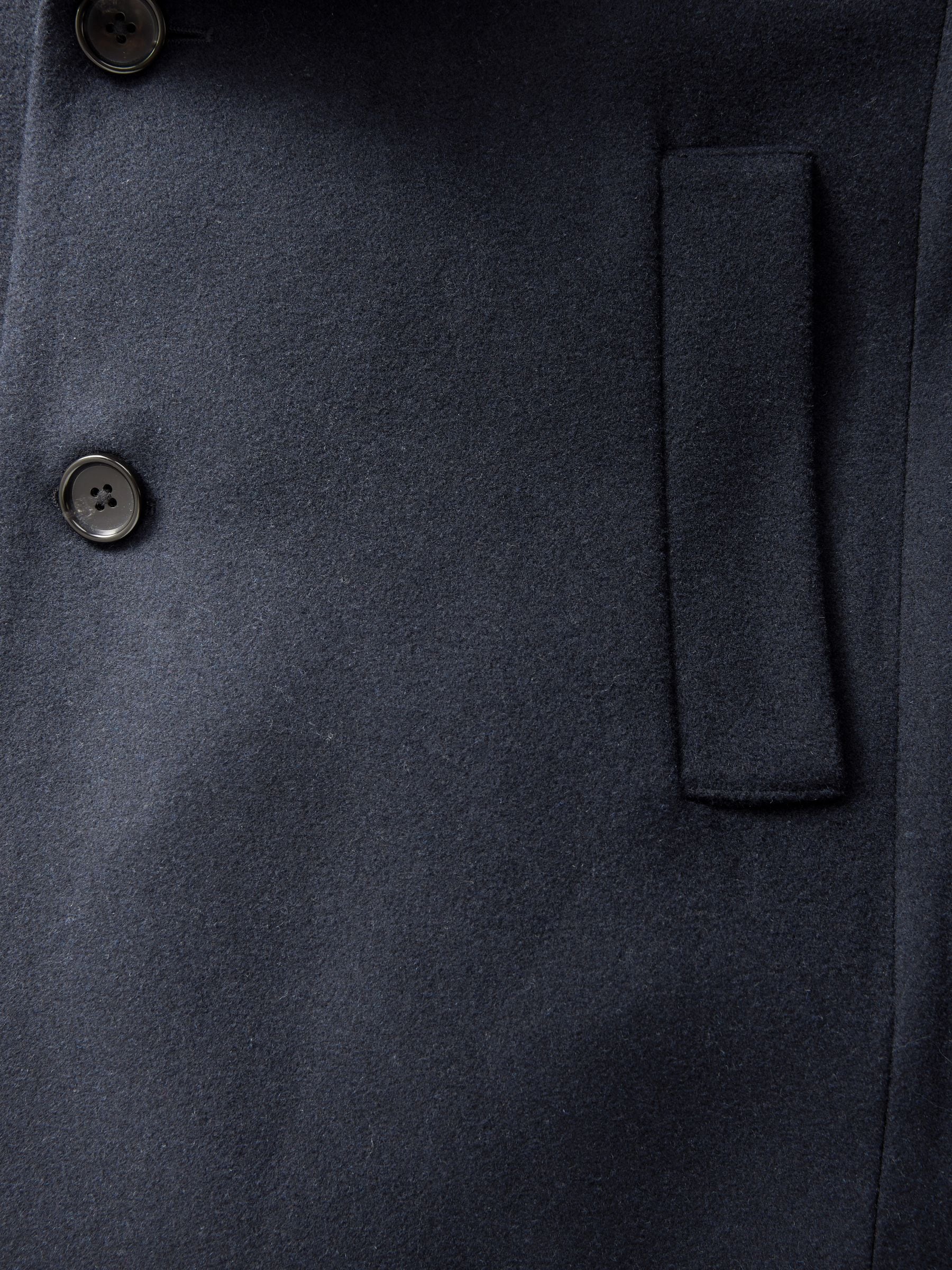 Marineblauw - Epsom overjas met wol