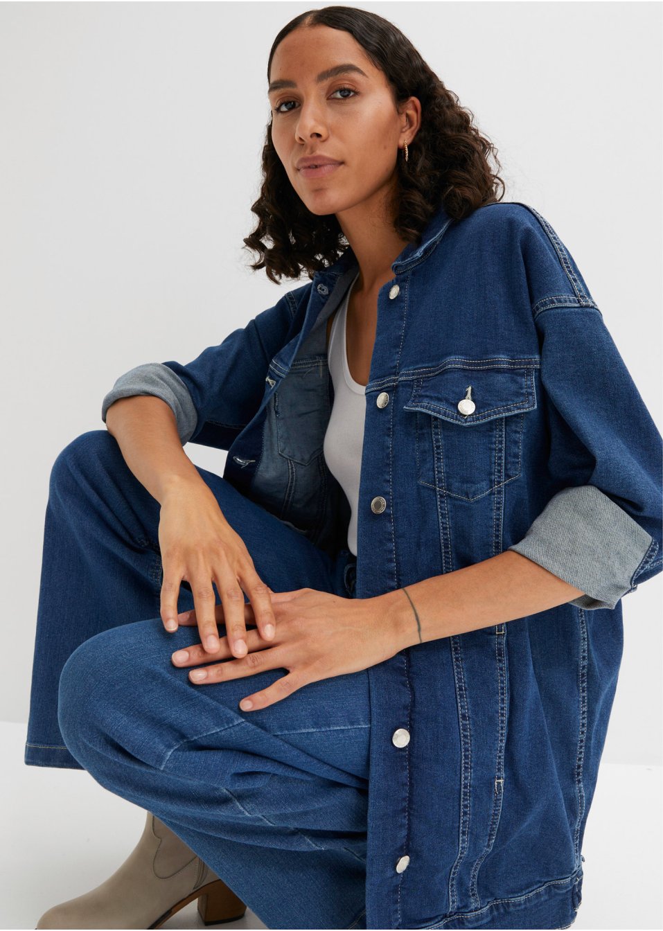 Veste en jean extensible