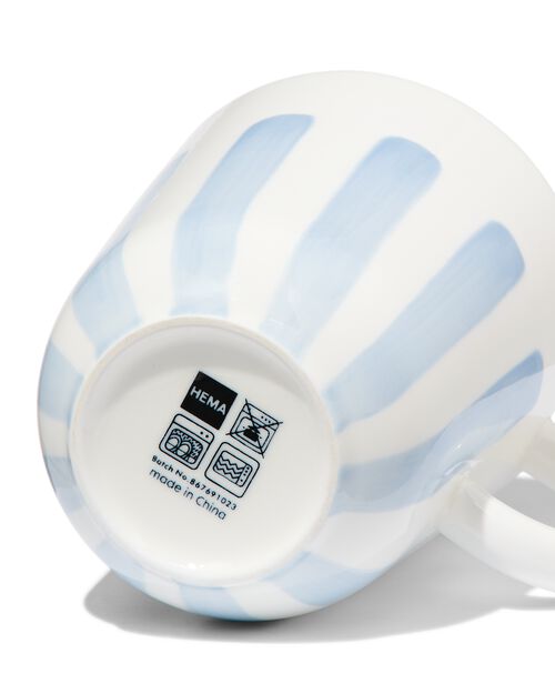 mug 490ml - new bone blanc et bleu - vaisselle dépareillée
