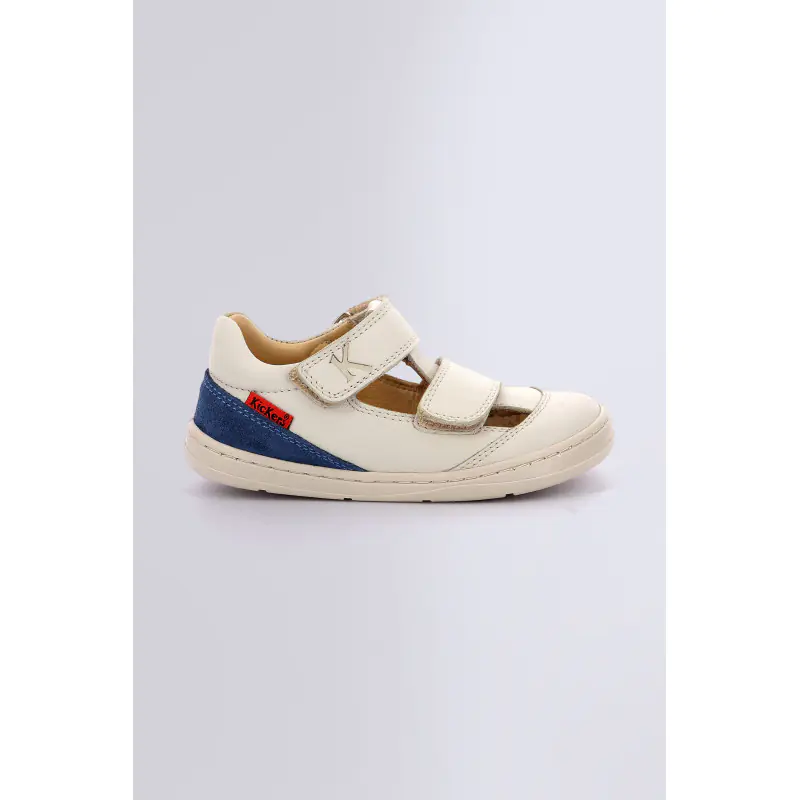 Kickbloom Blanc casse BASKETS BASSES Cuir Garçon