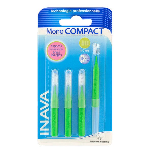 Mono Compact 4 brossettes vert (8-7 mm)