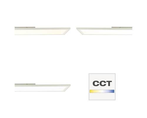 LED Paneel RGB Dimbaar 37W 3800 lm CCT 2700-6500K 120x30 cm + Afstandsbediening Wit