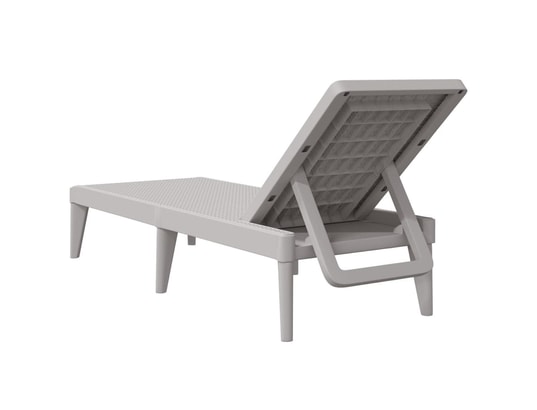 VIDAXL - Bain de soleil Chaise longue gris 186x60x29 cm pp