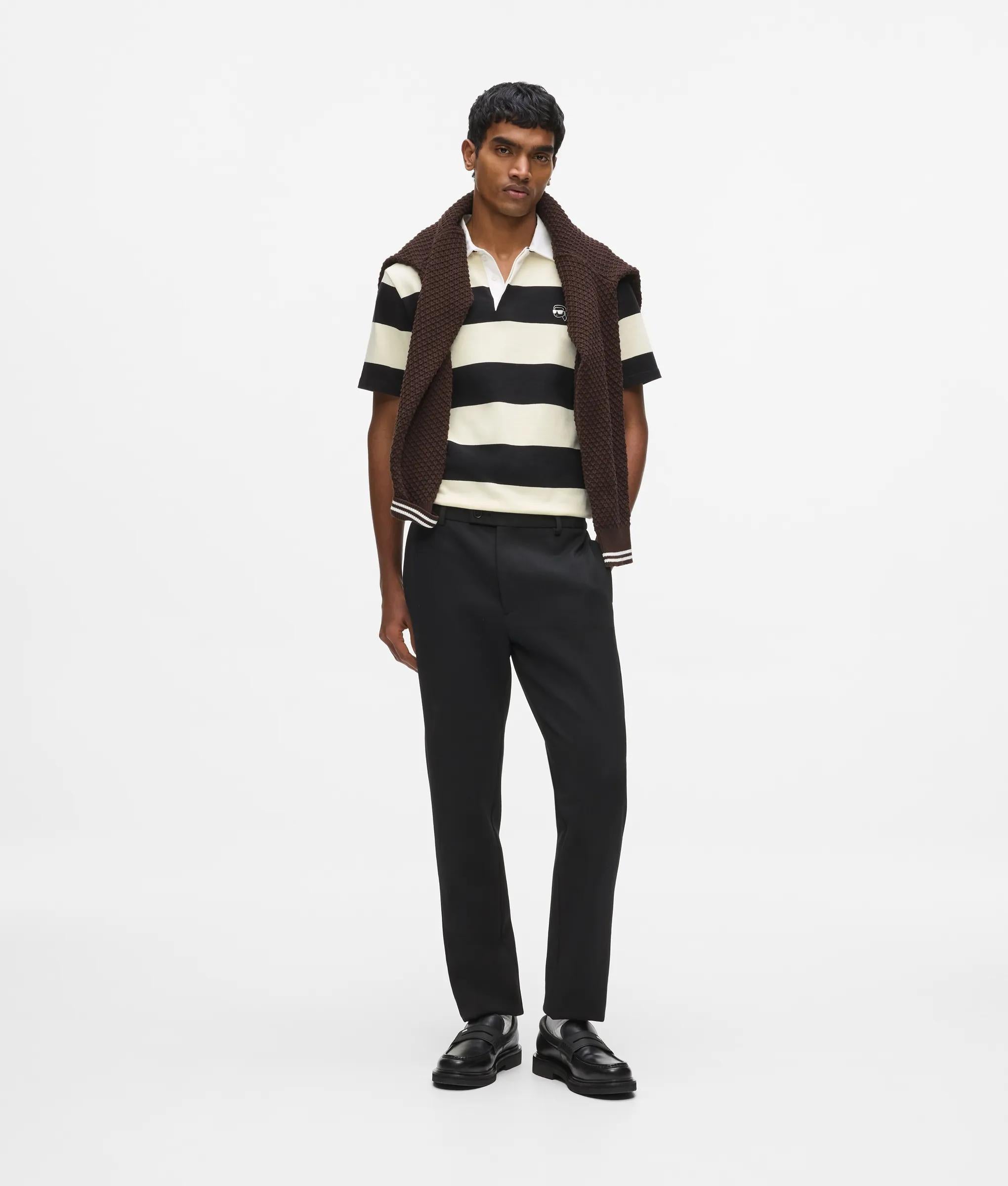 Ikon poloshirt met opvallende strepen
