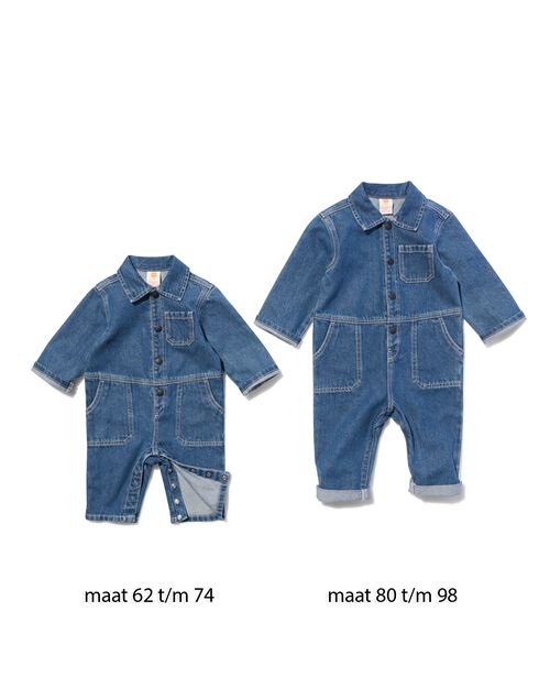salopette jean bébé denim foncé