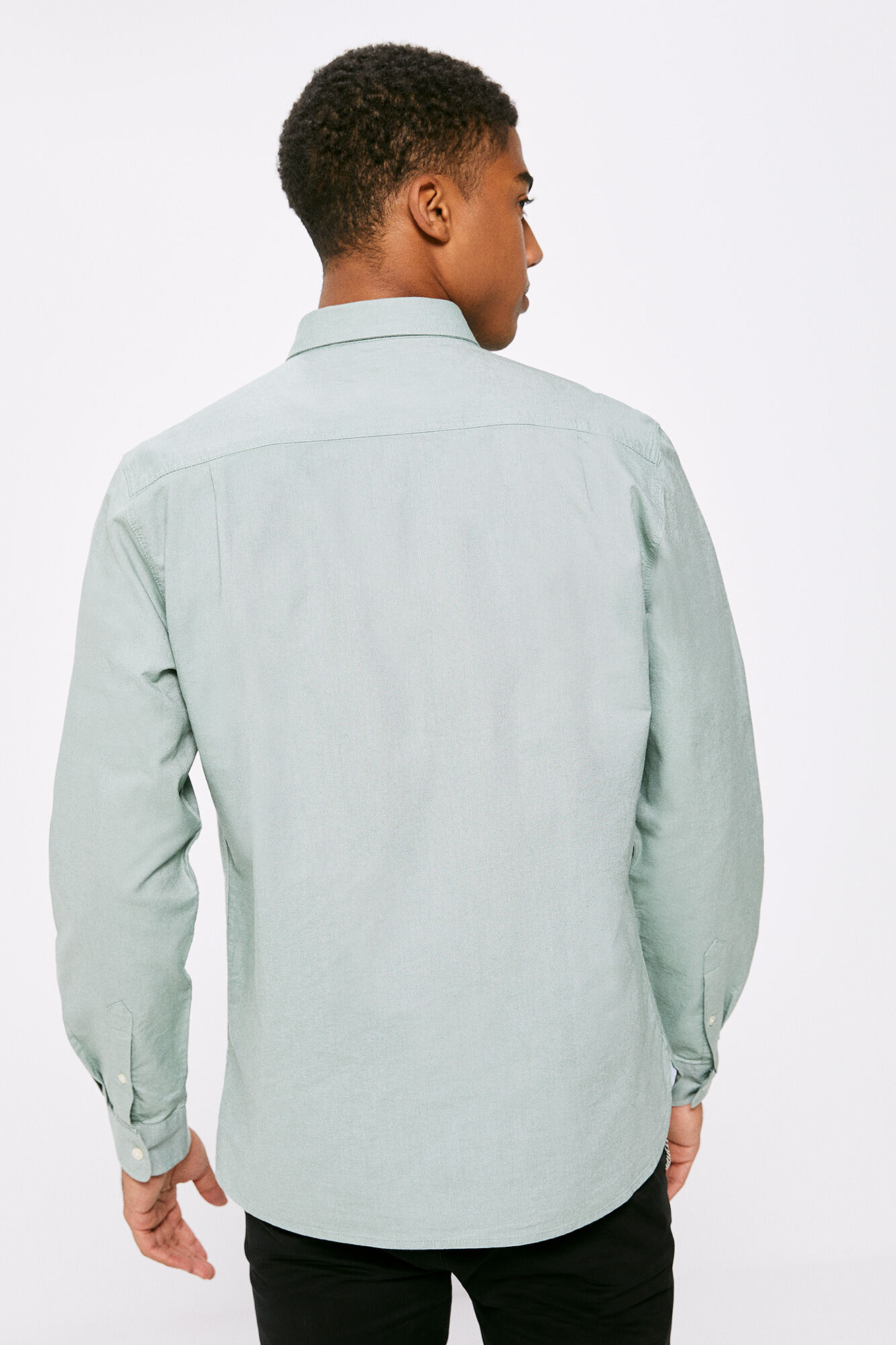 Camisa oxford cor - verde