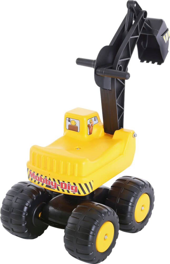 Sitzbagger Mobby Dig 100 kg, Kunststoff, ab 36 Monate - 6 Jahre