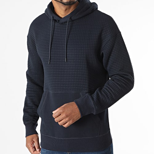 Sweat Capuche Black Structure Bleu Marine