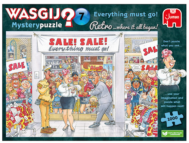 Wasgij Retro Mystery 7 everything must go Puslespill 1000 brikker, Jumbo