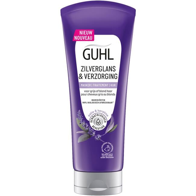 Guhl Zilverglans & Verzorging Anti-Geel Masker 200 ML