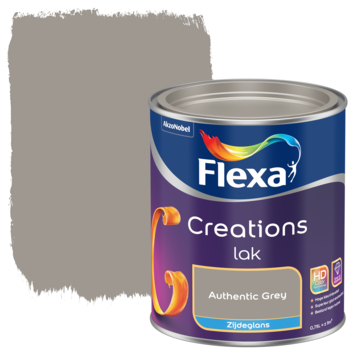 Flexa Creations binnenlak zijdeglans authentic grey 750 ml