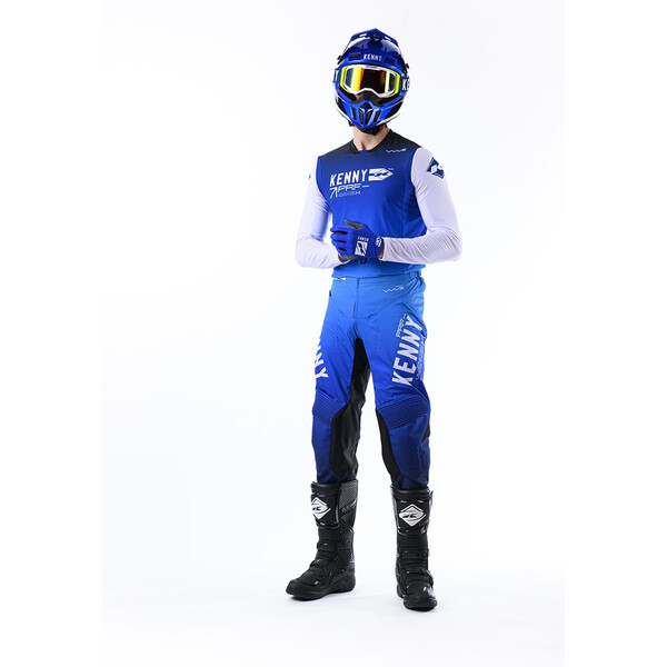 Kenny - Maillot Performance Wave Bleu / Blanc