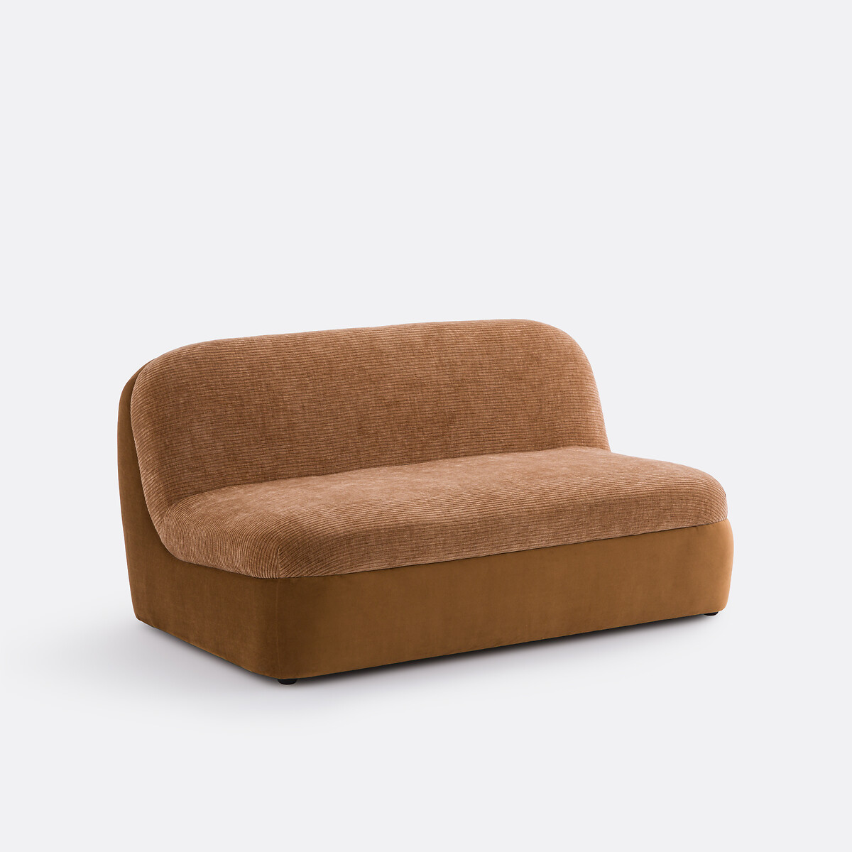LA REDOUTE INTERIEURS<br>Sofá de 2 lugares, veludo Ventis
